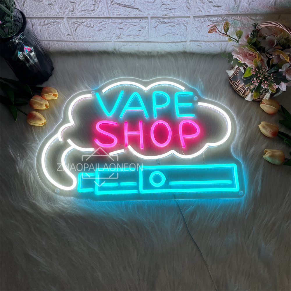 Vaping Shop - VAPE SHOP-letrero de neón Led para
