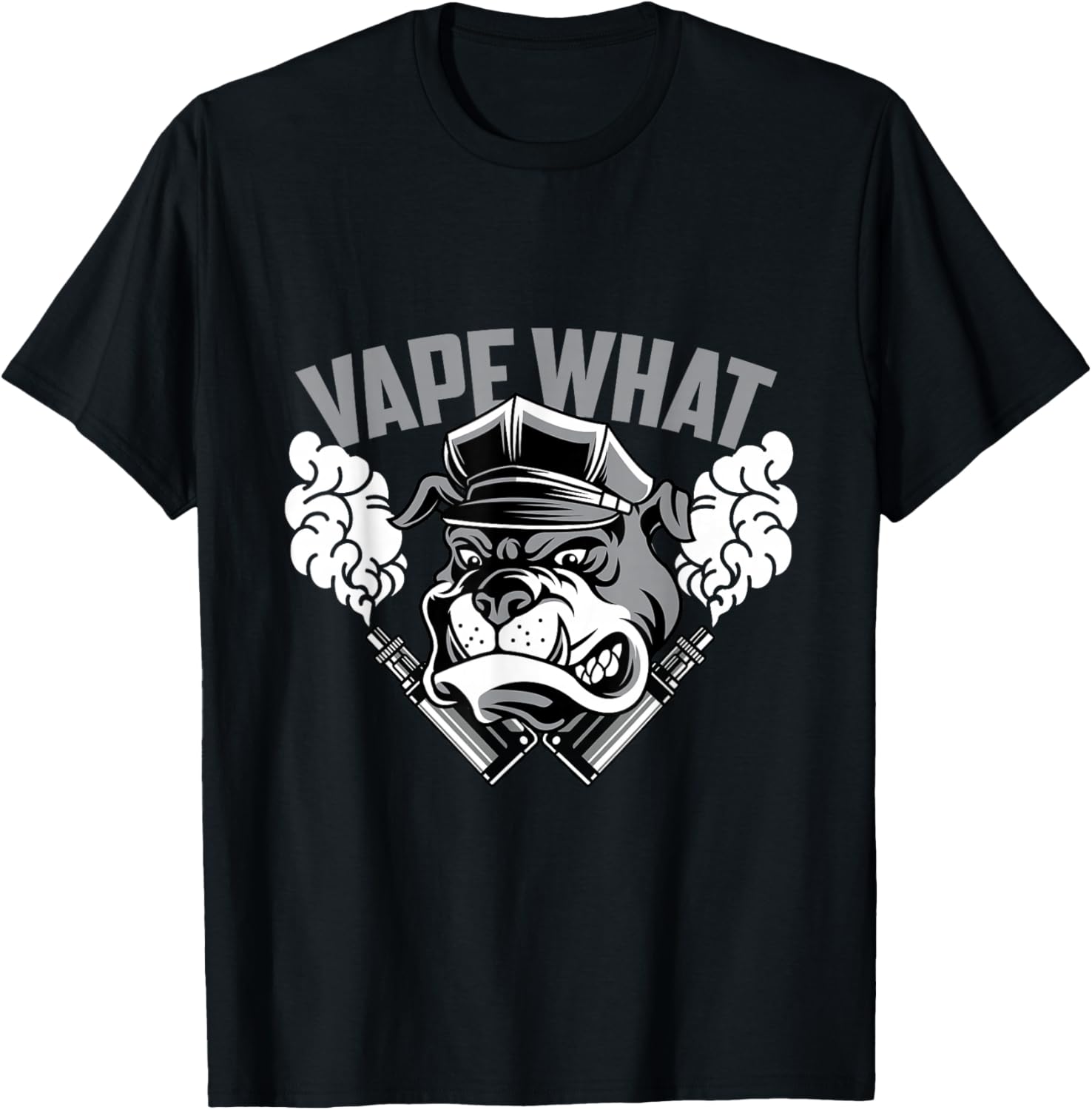 Vaping Shop - Vape What Bulldog Camiseta de algodón