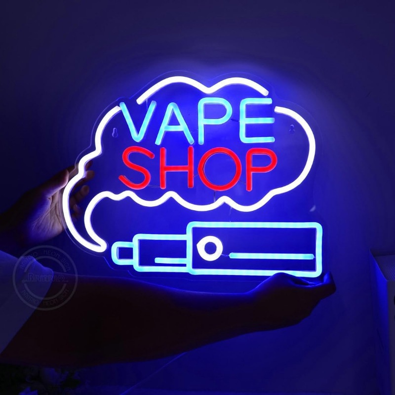Letrero de neón de humo LED VA - Vaping Store reseña y precio