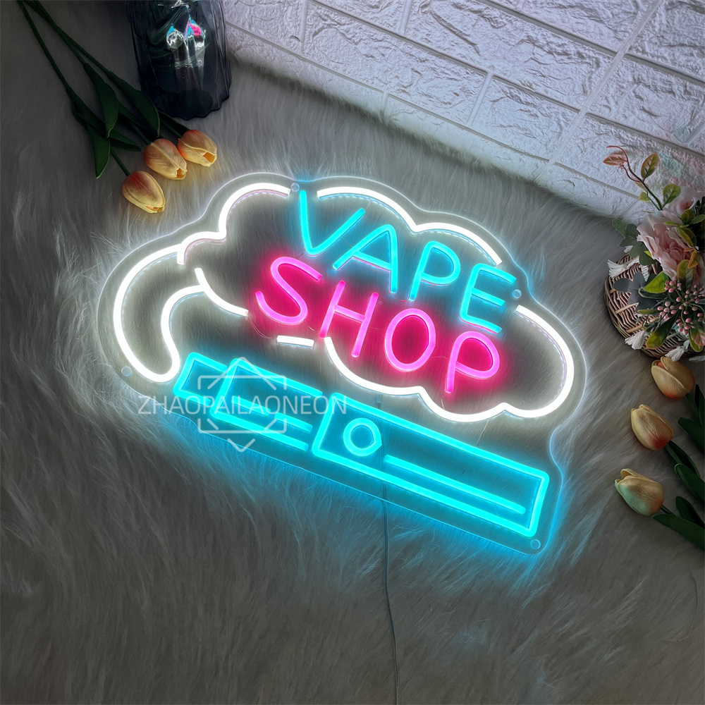 VAPE SHOP-letrero de neón Led  - Vaping Shop reseña y precio
