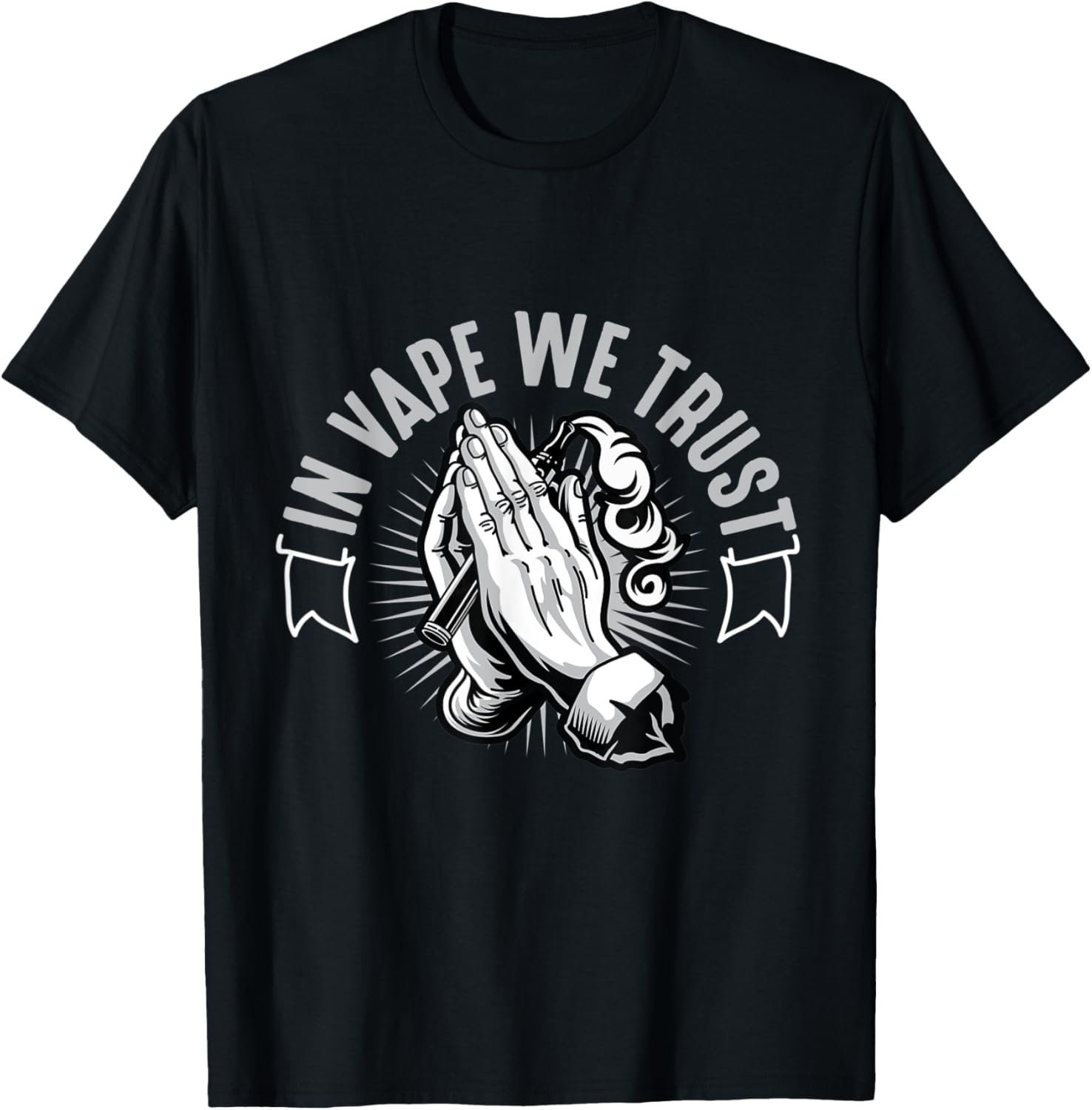 In Vape We Trust Hands rezando - Vaping Shop reseña y precio