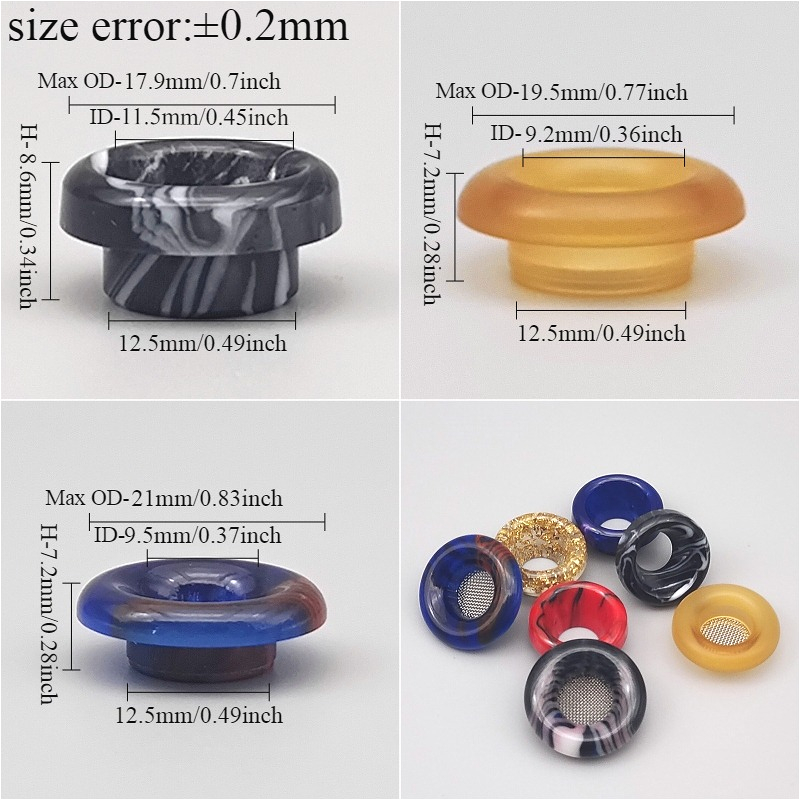 1 pantalla de filtro de boquil - Drip Tip Resin reseña y precio