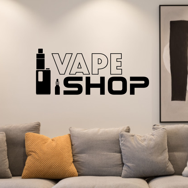 Calcomanías de vinilo para par - Vaping Shop reseña y precio